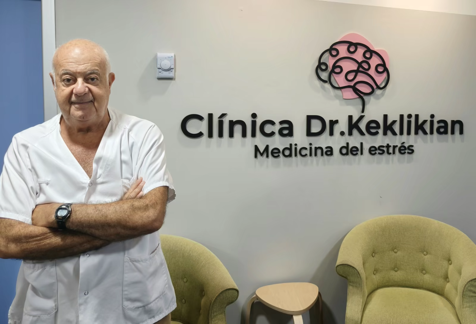 El Dr. Esteban Keklikian en la Clínica Dr. Keklikian, Medicina del Estrés